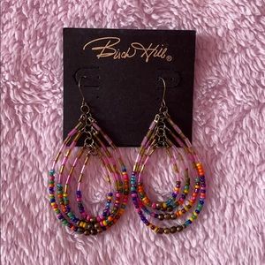 Buck Hill multi-colored layered-dangle earrings